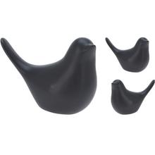 Čierny keramický vtáčik, 8 cm, 2 varianty.