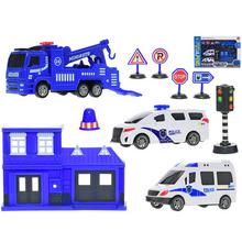 Policajné vozidlá a dopravné značky pre deti.