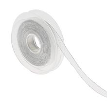 Biela stuha so strieborným lemom