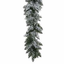 Tenká okrúhla girlanda osnežená 2m.