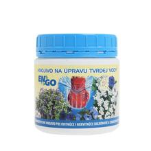 Hnojivo ENGO na úpravu tvrdej vody v modrom obale.