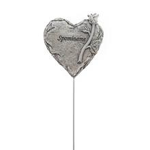 Srdce zápich s nápisom Spomíname