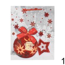 Vianočná darčeková taška s glitrami a motívom Mikuláša.