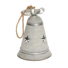 Záves zvonec v bielej farbe s hviezdami