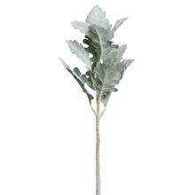 Umelý zápich starček s ružovými listami, 34 cm.