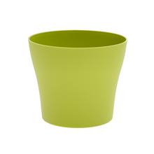 Okrúhly obal na kvety v matnej jablkovej farbe.