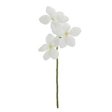 Umelá orchidea Vanda RM0905 s bielymi kvetmi.