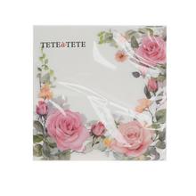 Vzorované servítky s kvetinovým okrajom, 33x33 cm, 20 ks.