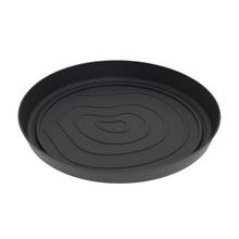 Čierna okrúhla miska Orma s priemerom 25 cm.