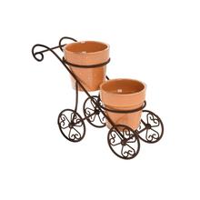 Kočiar s dvoma črepníkmi