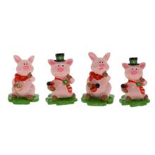 Mini prasiatka v taške ružovo-zelený mix.