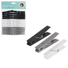 Štipce na prádlo v mixe farieb, 24 kusov.