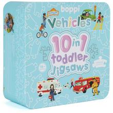 Puzzle boppi skladačka 10 v 1 - Auta - BTJ10-004