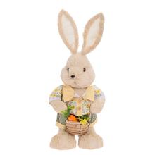 Zajačik s košíkom v béžovej a žltej farbe.