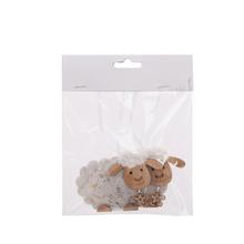 Závesná dekorácia ovce z polyesteru, sada 2 kusy.