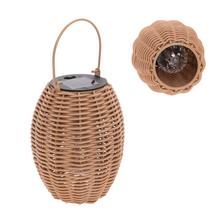 Solárny lampáš v tvare košíka.