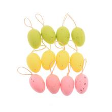 Farebné vajíčka na zavesenie, 12 kusov.