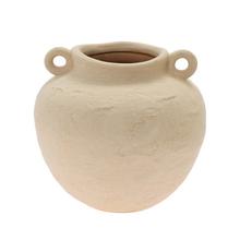 Biela porcelánová amfora s rozmermi 21x20,8x30 cm.