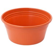 Terakotová misa s plochým dnom, priemer 14 cm.