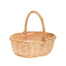 Darčekový prútený kôš svetlohnedý