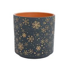 Sivý obal s hviezdami na kvetináče.