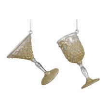 Ozdobný pohár na vianočný stromček, plastový, 4.3cm x 10cm x 3.8cm.