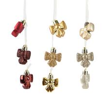 Vianočné mašle v lesklej, matnej a trblietavej úprave.