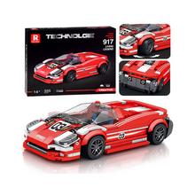 Technické bloky Športové auto Living Legend 917 v červenej farbe.