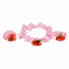 Sada Havaj ružová - náhrdelník s náramky