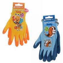 Detské rukavice Strend Pro mix v žltej a modrej farbe.