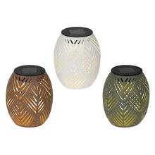 Solár lampáš kovový stabilný 3ass pr.12/V15cm