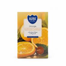 Voňavé čajové sviečky s príchuťou pomaranča.