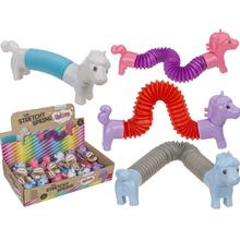 Pružný jednorožec v rôznych farbách.