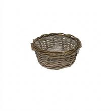 Malý sivý ratanový kôš