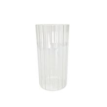 Váza valec vrúb. sklo pr.10/v20cm