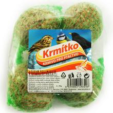 Krmítko - Lojová guľa s orieškami 4x90g 18/k. - FLORASYSTEM