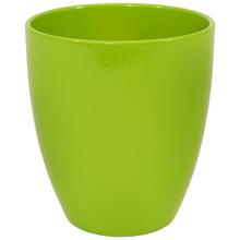 Zelený keramický obal na orchideu.