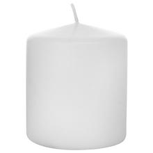 Biely hladký sviečka valcového tvaru.