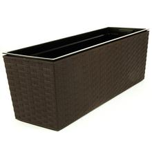 XXX625 HRANTÍK+VKLAD BEGONIA RATTAN MOKKA 19x56x19cm - FLORASYSTEM