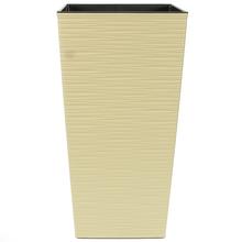 589 OBAL+VKLAD FINEZJA DLUTO KRÉMOVÝ 25x25xh46,5CM - FLORASYSTEM