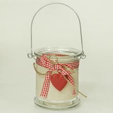 AKCIA! VÁZA SKLO ZDOB.SRDCE 8,5X10 CM - FLORASYSTEM