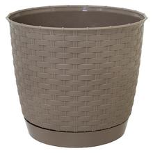 DRLO190 KVETINÁČ RATOLLA ROUND SZLAM/MOCCA 19xh16,5CM/2,8L - FLORASYSTEM