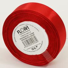 SATEN STUHA 20MM/15M ČERVENÁ FARBA 163  - FLORASYSTEM