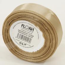 Satenová stuha v hnedej farbe, šírka 20 mm, dĺžka 15 m.