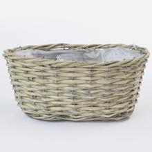 HRANTÍK PRÚTIE OVÁL GREY 28X17X12 CM - FLORASYSTEM