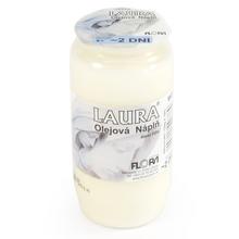 Olejová náplň Laura v bielej a červenej farbe, 120g.