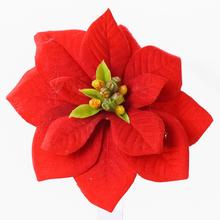 POINSETTIA ČERVENÁ KLIP 11CM - FLORASYSTEM