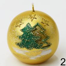 Vianočná sviečka guľa 80 mix farba