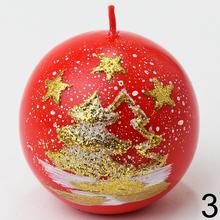 Vianočná sviečka guľa 80 mix farba