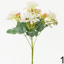 Umelá kytica mini kvetov s piatimi kvetmi, 26 cm.